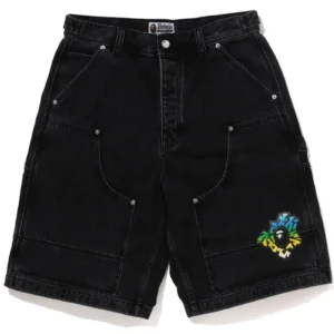 PATCH 2 TONE WASHED WORK SHORTS
