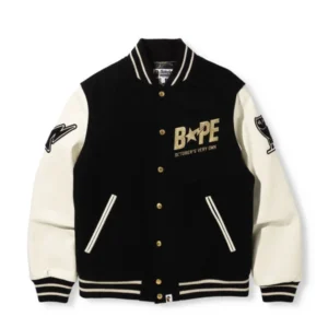 BAPE X OVO Varsity Jacket